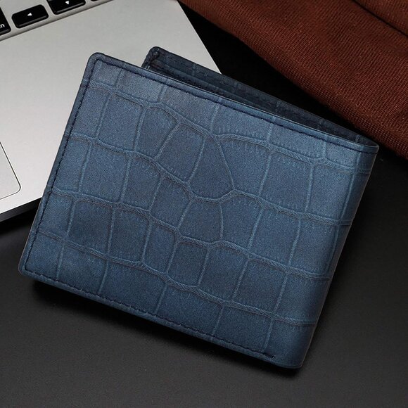 RFID Protected Genuine Leather Wallet for Men Slim Compact with Multiple Slots - Picture 6 of 8